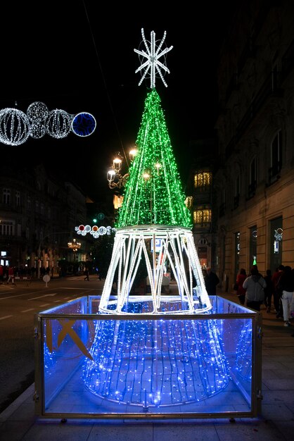 Décoration et lumières de Noël de la ville de Vigo