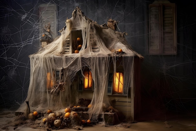 Décoration de maison en tissu effrayant d'Halloween