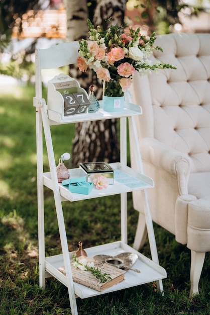 Décoration de mariage avec des éléments naturels