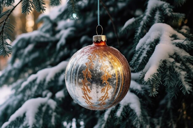 une décoration de noël d'un arbre