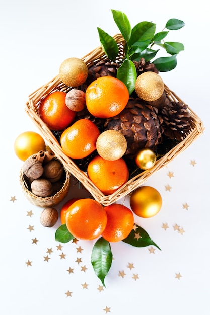 Décoration de Noël aux mandarines