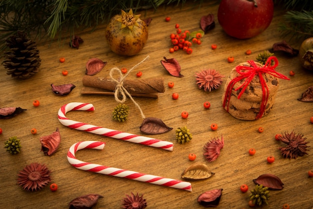 Décoration de Noël avec des bonbons