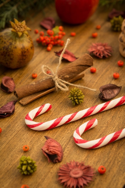 Décoration de Noël avec des bonbons