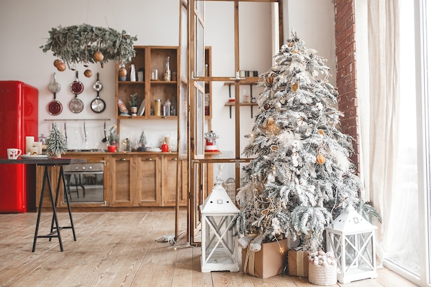 Décoration de Noël. Célébration de Noël.