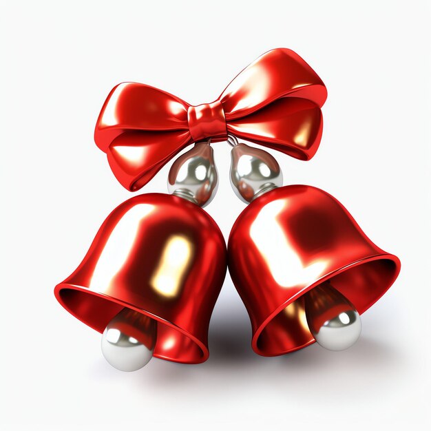 Décoration de Noël décorative avec cloches dorées de Noël ou clochettes de Noël.