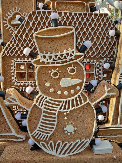 Décoration de Noël et du nouvel an, bonhomme de neige