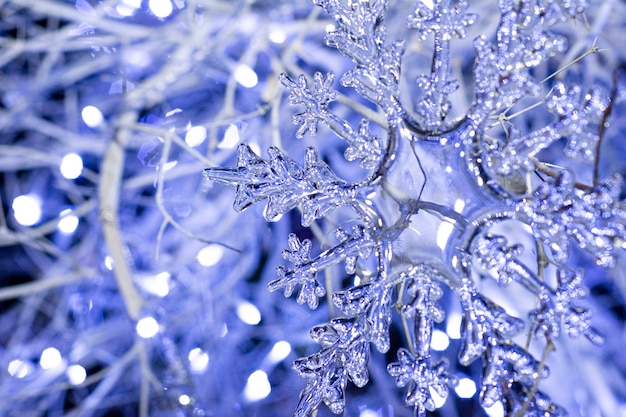 Décoration de Noël en forme de flocon de neige