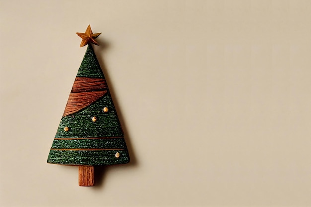 Décoration de sapin de Noël en bois