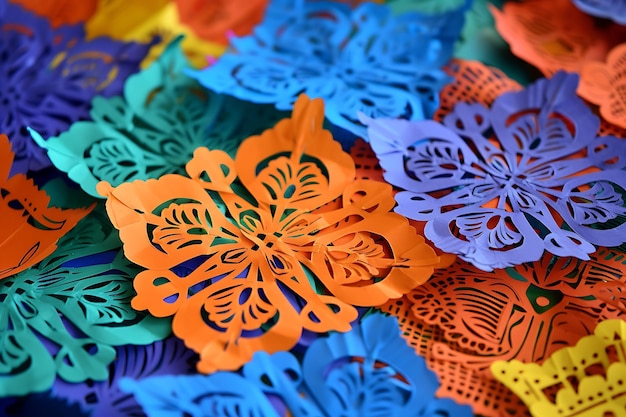 Photo décorations de fête en papel picado