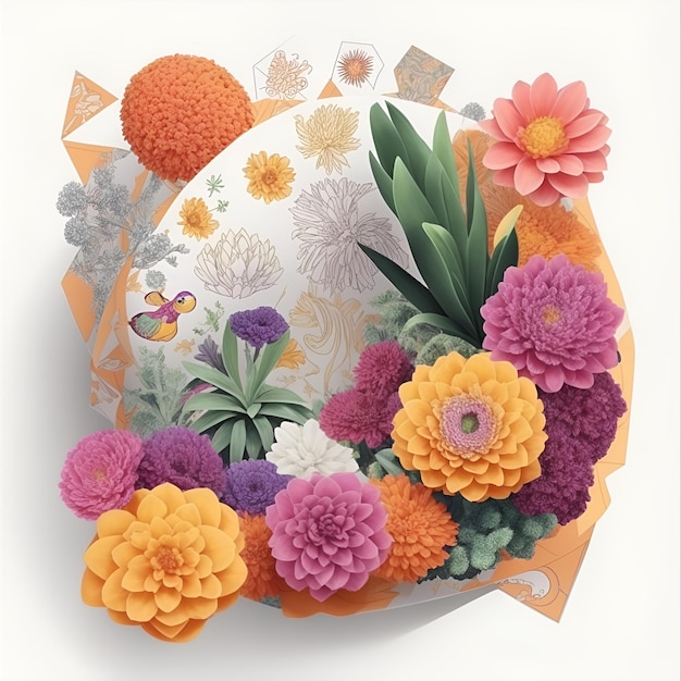 décorations florales pour impression et papier peint