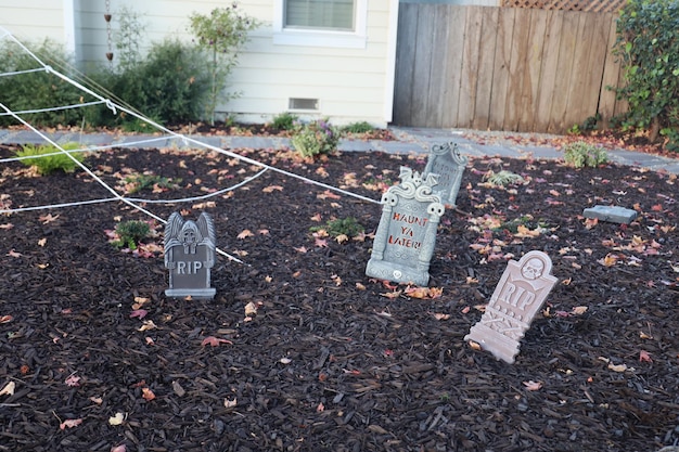 Décorations d'Halloween dans les rues