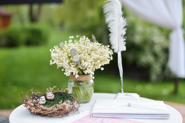 Décorations de mariage, nature, cérémonie de mariage