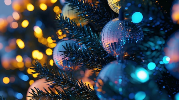 Décorations de Noël sur un arbre de Noël