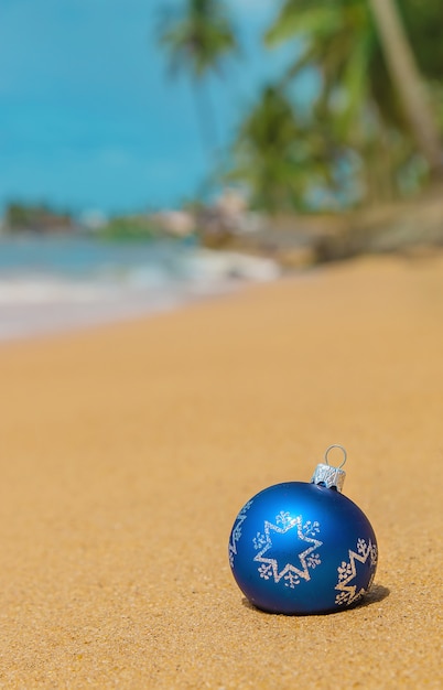 Décorations de Noël sur la plage