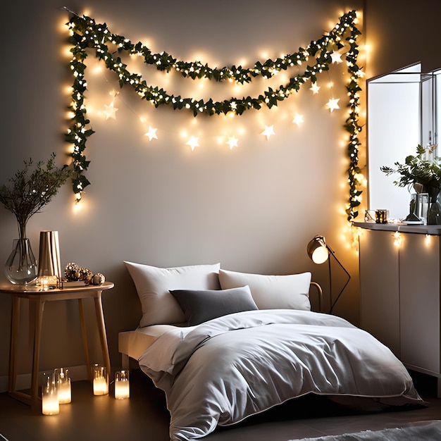 Décorations de Noël pour la chambre à coucher