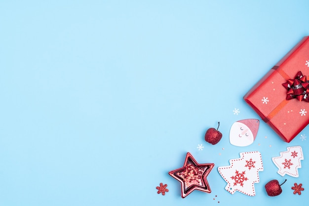 Décorations de Noël rouges et blanches