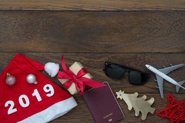 Photo des décorations de noël sur la table.