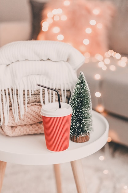 Décorations pour la maison confortables à l'intérieur avec tricot