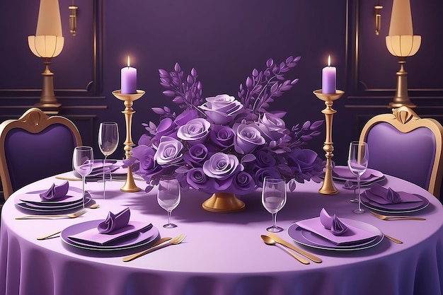 Décorations pour les tables de mariage