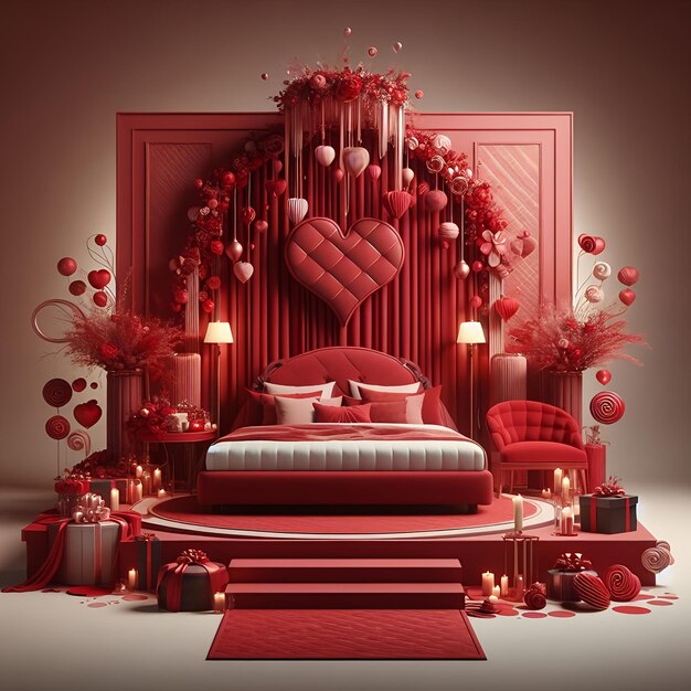 Photo des décorations romantiques pour la saint-valentin