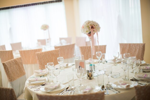 Décorations de table de mariage