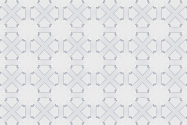 décorer des formes de fleurs géométriques et un fond de motif