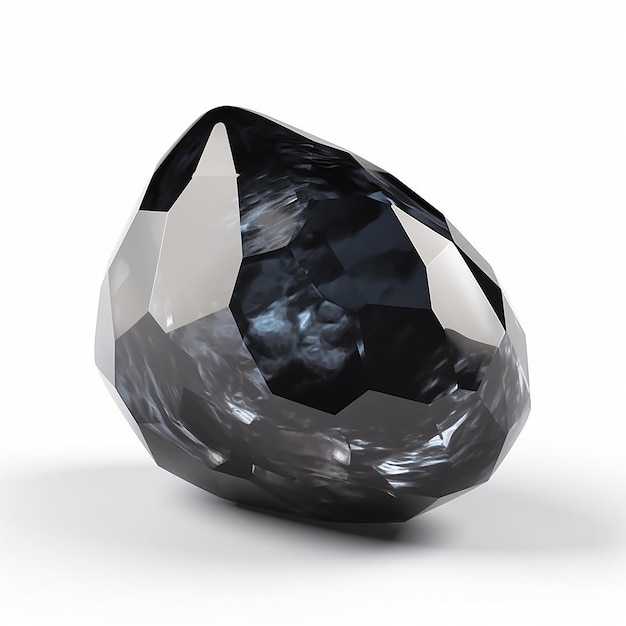 Découpe de fond transparent obsidienne isolé