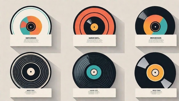 Photo la découverte de la magie des disques de vinyle