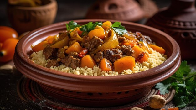 Découvrez les arômes du Maroc Un agneau Tagine parfumé et savoureux