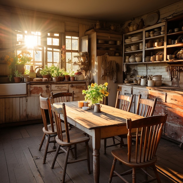 Découvrez la beauté obsédante d'une cuisine abandonnée