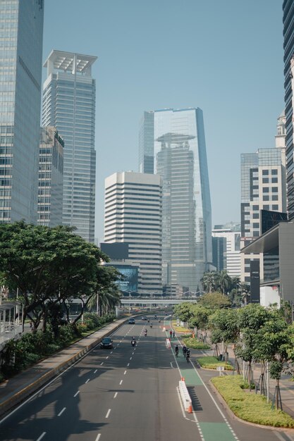 Photo découvrez les paysages urbains vibrants