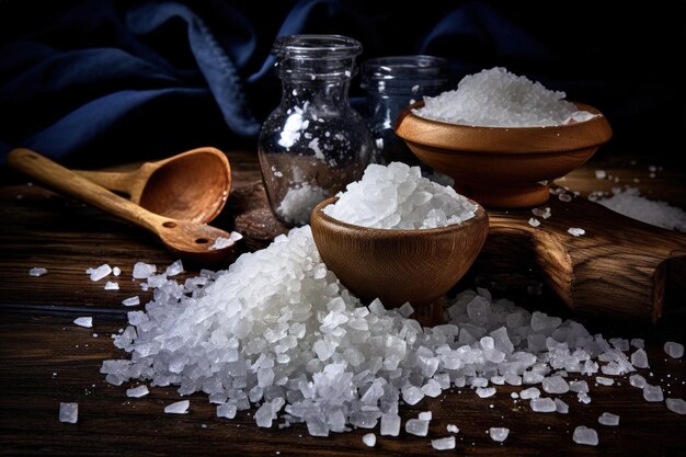 Découvrez la saveur savoureuse des aliments rehaussés par le sel marin sans aucun goût boisé