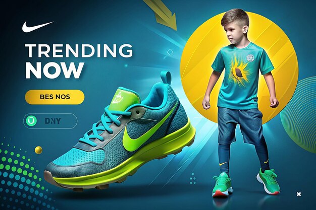 Photo découvrez les tendances des produits nike pour garçons de couleur jaune teal