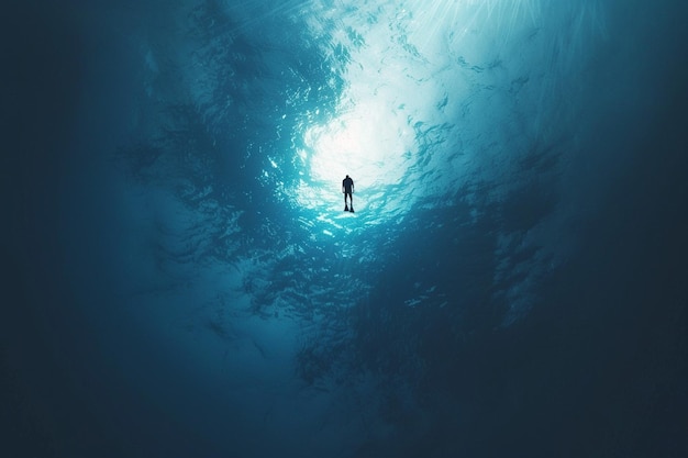 Deep Blue Dreams Concept artistique de l'affiche de la journée mondiale des océans