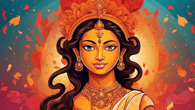La déesse Durga de la mythologie hindoue
