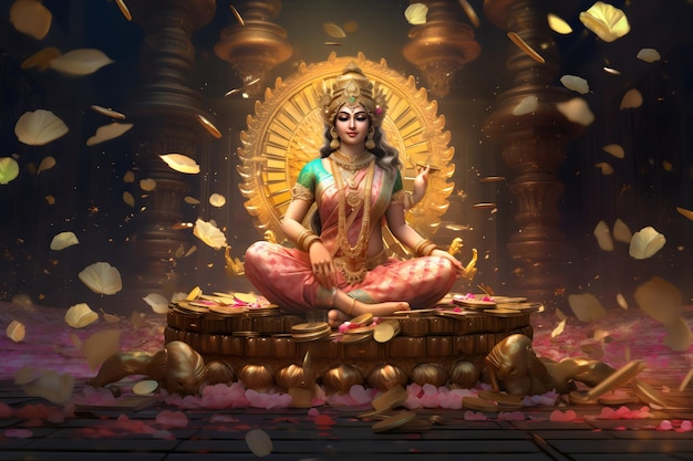 Déesse Lakshmi, déesse de l'argent