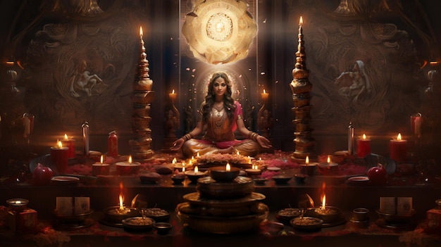 La déesse Lakshmi Maa Laksh mi Devi Laksh Mi AI Images Maa Laks hmi Images réelles Laks h mi Diwali Images