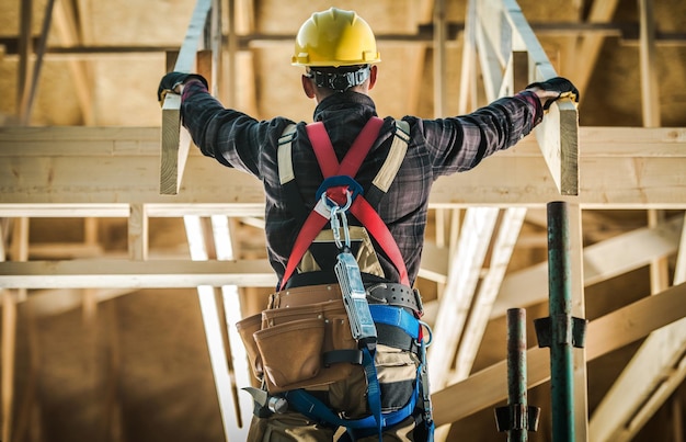 Photo le défi de la construction d'une maison