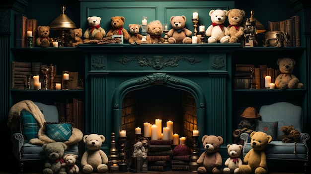 Défilé d'ours en peluche