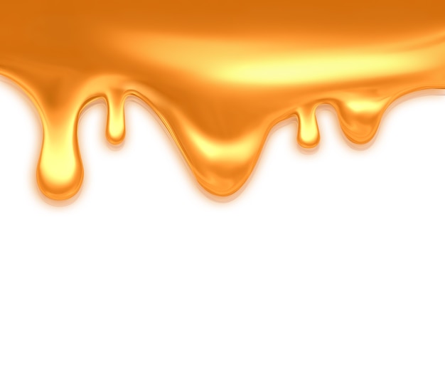 Dégoulinant de caramel sur fond clair