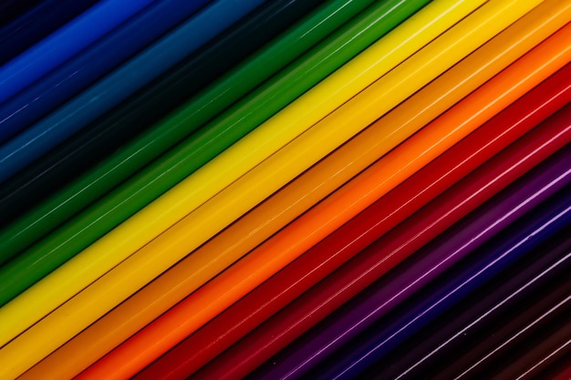 Dégradé de couleur des crayons Fond abstrait solide avec transition de tonalité de couleur Direction diagonale des lignes