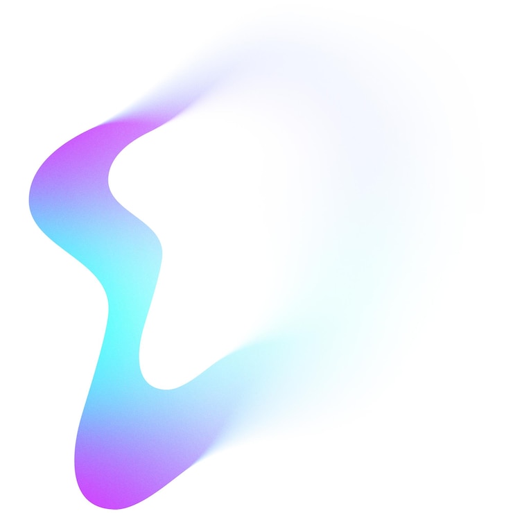 Photo dégradé de couleurs avec effet flou sur l'élément de forme abstraite png