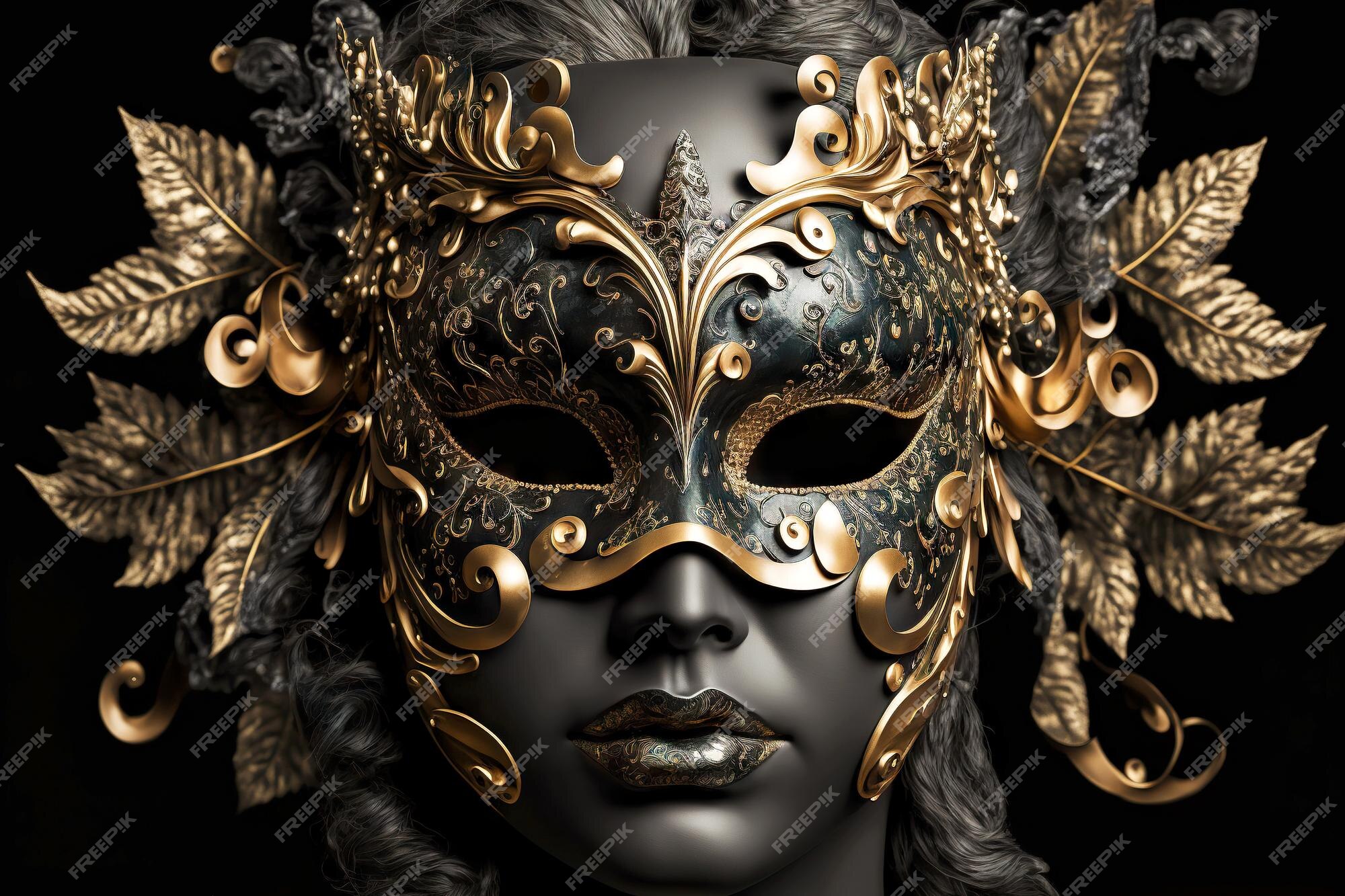 Déguisement De Visage De Mode Beau Masque De Carnaval Noir Costume De  Mystère De Carnaval De Luxe