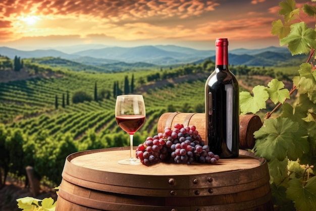 Dégustation de vins dans la région du Chianti Toscane Ital