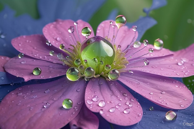 Le délice de la goutte de rosée