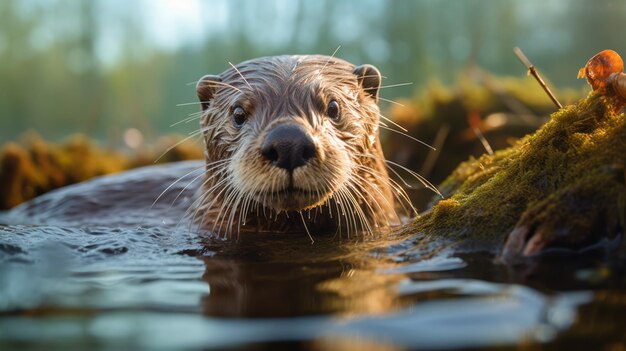 Le délice des loutres Un portrait captivant de la nature L'esprit ludique