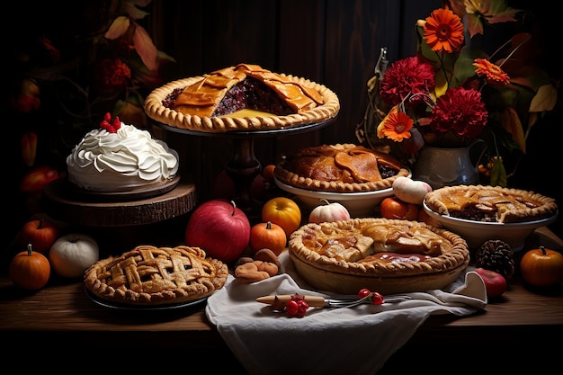 Délices de dessert de Thanksgiving à la perfection de la tarte