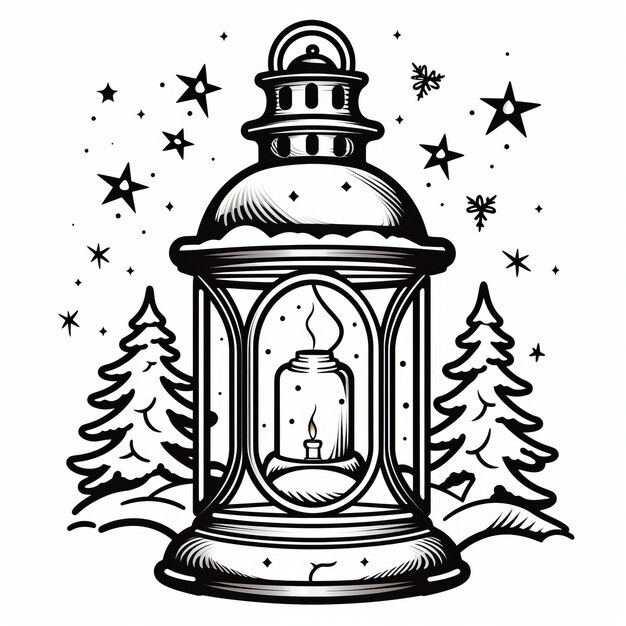 Des délices étincelants Une fête de Noël magique avec des lanternes