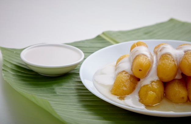 Délicieuse banane au sirop pour sucré thaïlandais