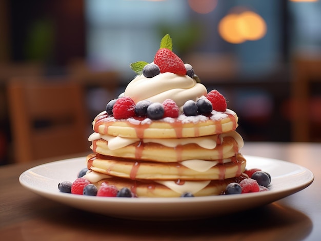 une délicieuse crêpe aux fraises